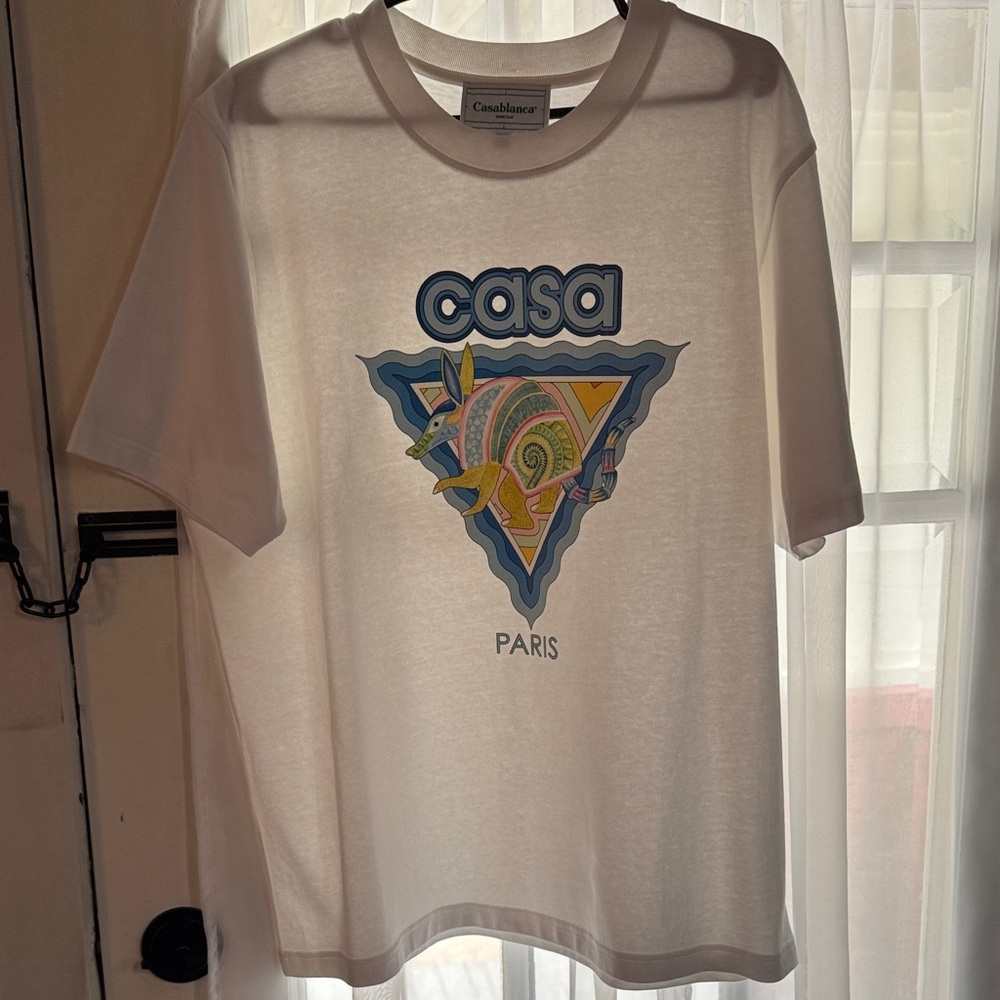 Casablanca White Graphic Tee - Short Sleeve